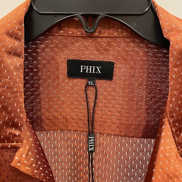 Slim Fit Mesh Cuban Shirt - Picture 2 of 2